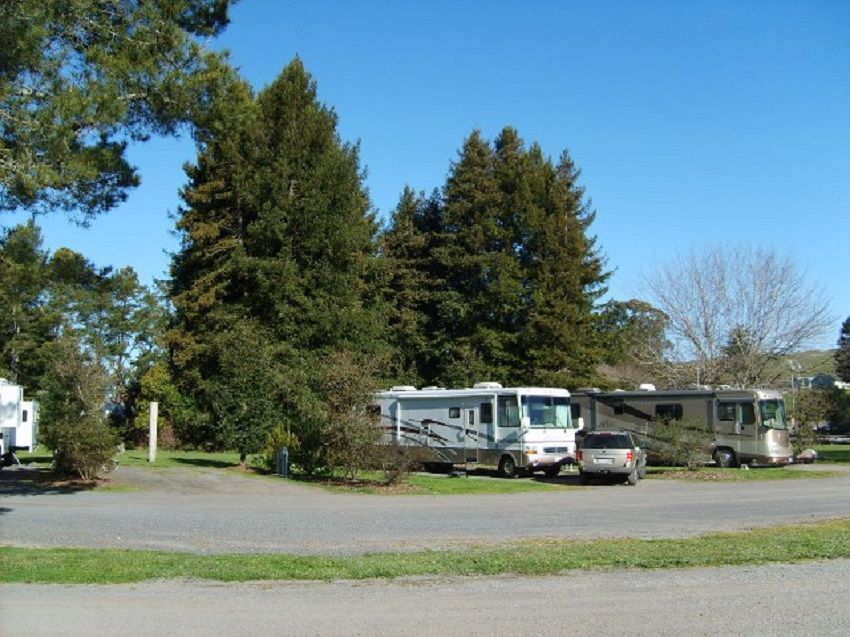Two RVs Parked 