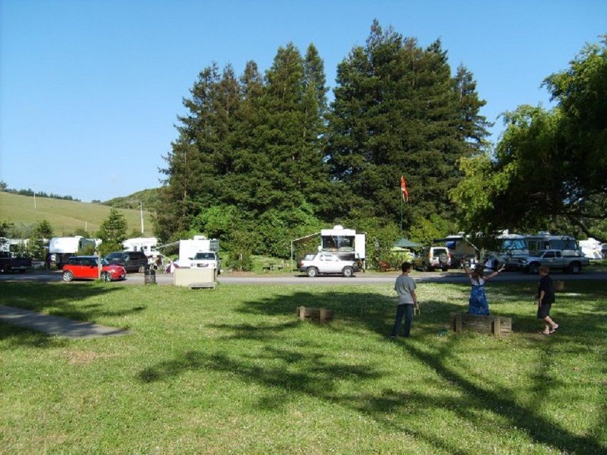 Kids Playing on the Campground